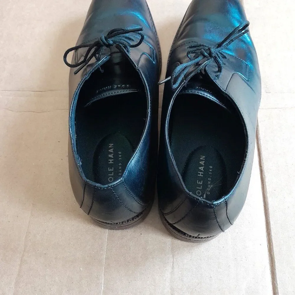 Cole Haan grand 360 oxford black dress shoes #C35108 size 10 medium